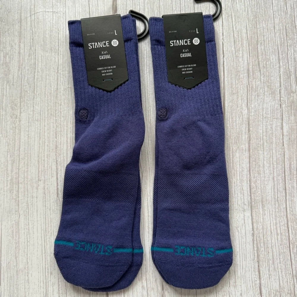 New Kids STANCE Crew Socks Size Youth L